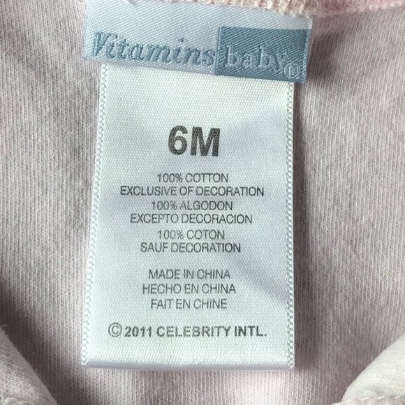 Vitamins Baby Sleeveless Onesie Baby Size 6m - Picture 6 of 7